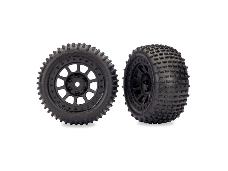 Traxxas kolo 2.2", disk černý, pneu Alias (2) (Bandit zadní)