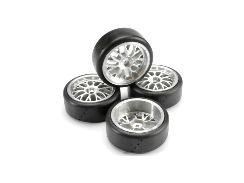 Traxxas kolo 2.0", disk Mesh saténový, pneu Pro-Trax (2 páry)