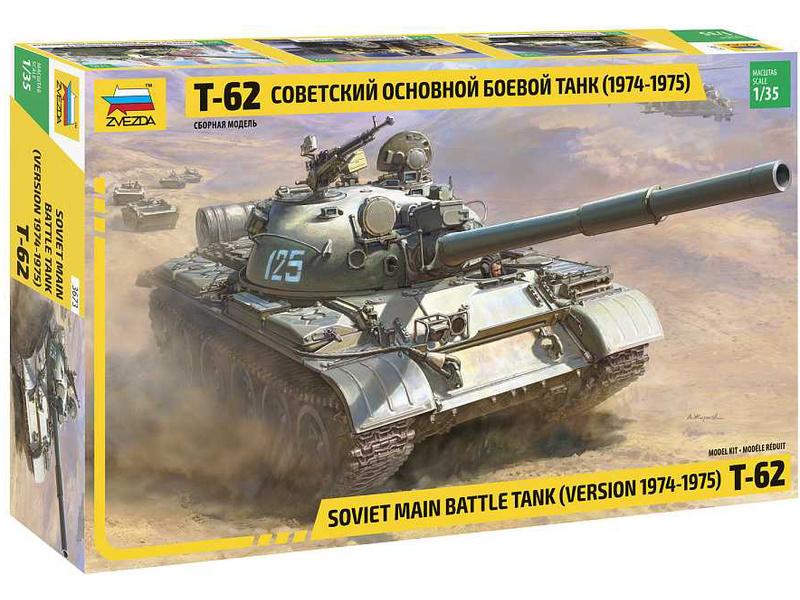 Zvezda T-62 verze 1974 - 1975 (1:35)