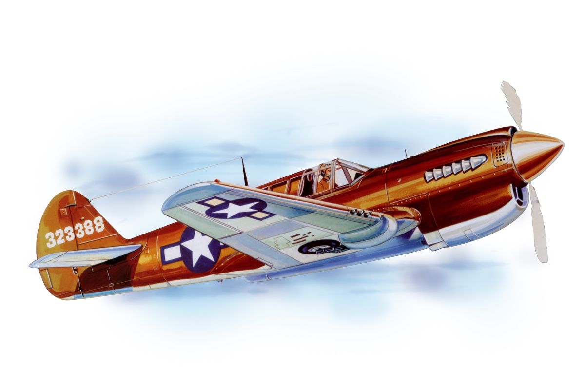P-40 Warhawk (711mm) laser.vyřezávaný