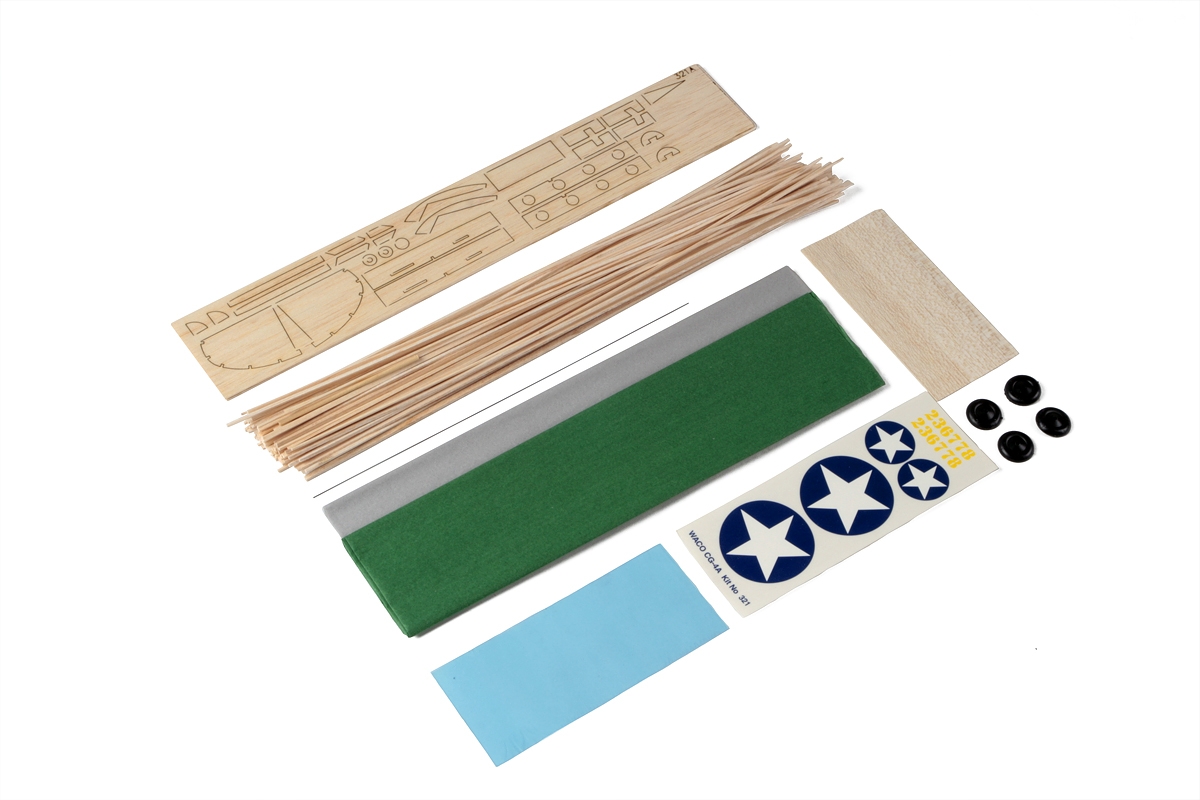 Waco CG-4A výsadkový kluzák 762 mm laser. vyřezávaný