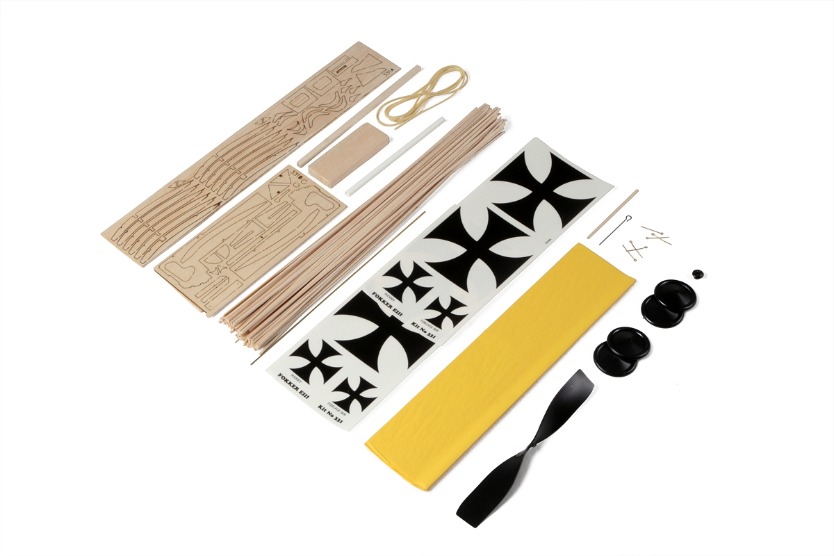 Fokker Eindecker E.III 762 mm laser. vyřezávaný,