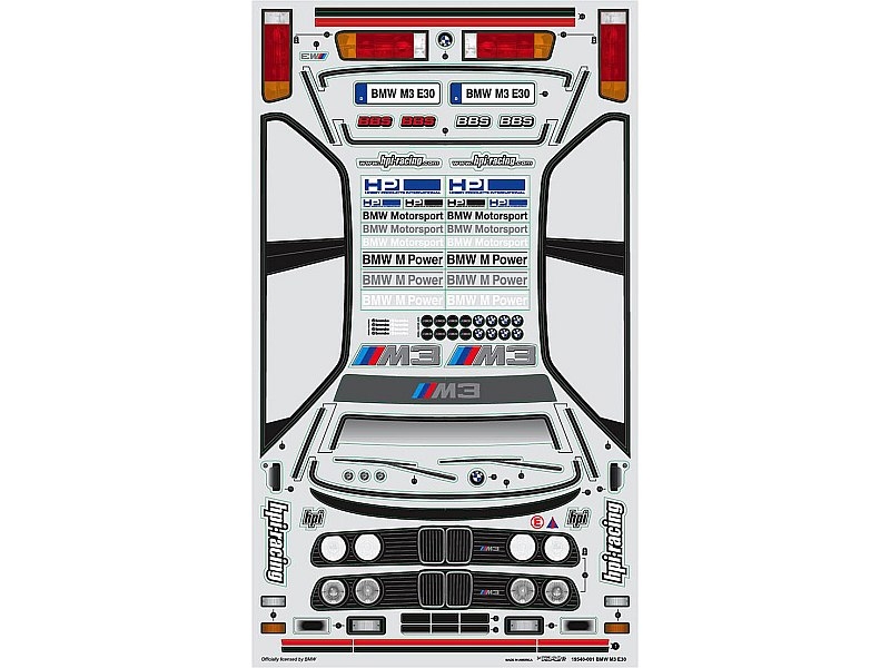 Karoserie čirá BMW M3 E30 (200 mm)