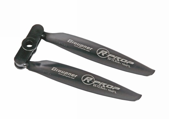 RADIUS Prop 25x12cm/10x5 dvoulistá sklopná vrtule, 1ks. - levotočivá