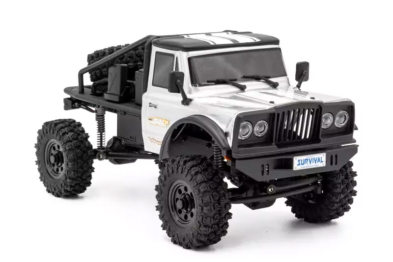 RTR HOBBYTECH CRX18 Truck Trial 1/18, 4wd, Honcho verze, - stříbrný