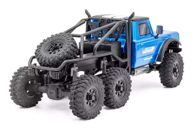 RTR HOBBYTECH CRX18 Truck Trial 1/18, 6x6 - modrá
