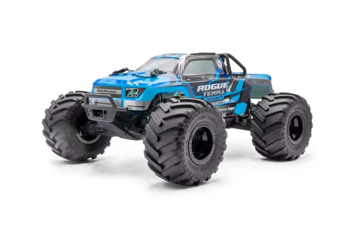 ROGUE TERRA SPORT RTR Brushless Monster Truck 4WD, modrá,