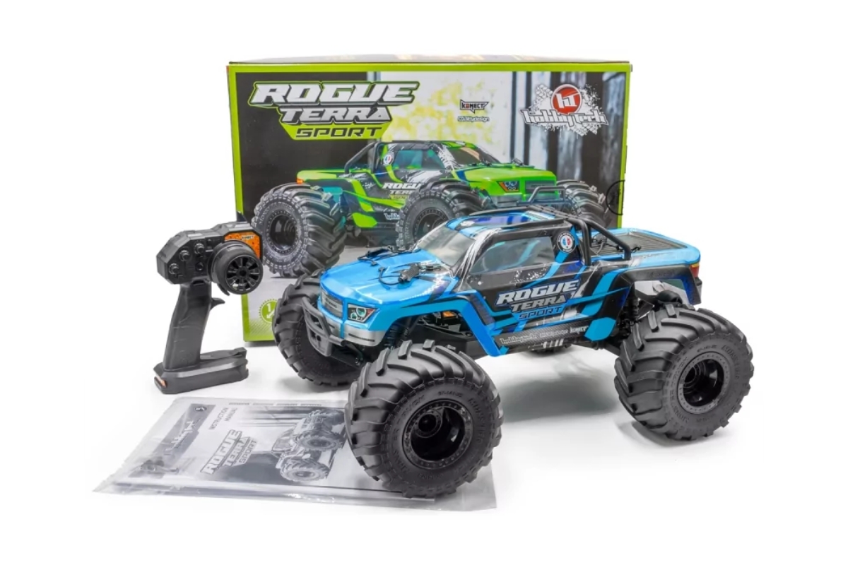 ROGUE TERRA SPORT RTR Brushless Monster Truck 4WD, modrá,