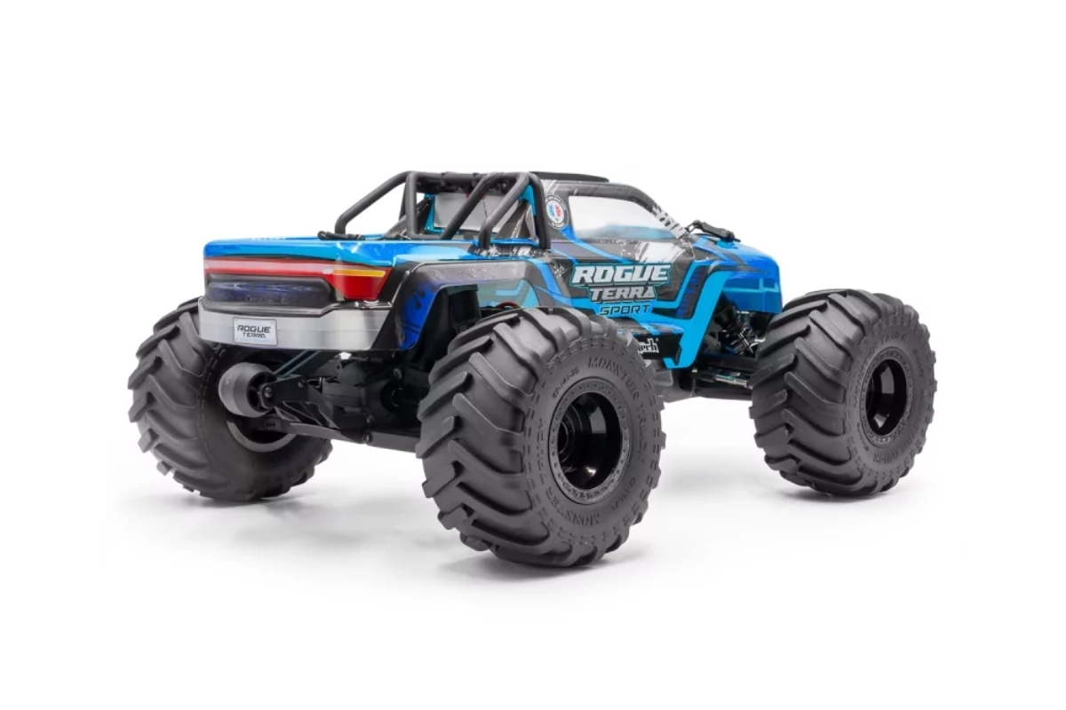 ROGUE TERRA SPORT RTR Brushless Monster Truck 4WD, modrá,