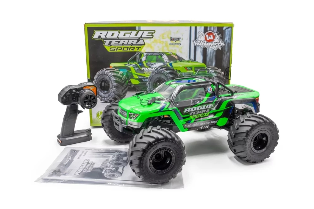 ROGUE TERRA SPORT RTR Brushless Monster Truck 4WD, zelená
