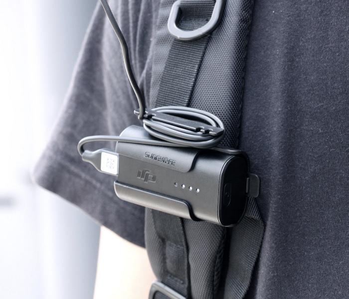 DJI FPV - Držák aku s držák kabelu