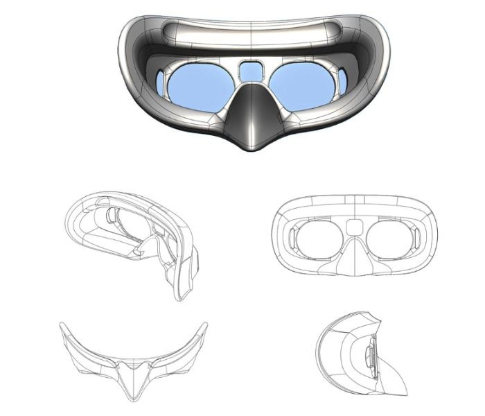 DJI Goggles 2 / Integra - Pěnové polstrování a ochrana objektivu