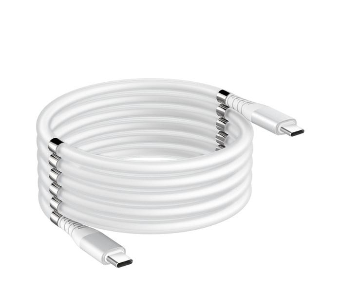 Magnetický samonavíjecí USB nabíjecí kabel (Type-C to Type-C)(90cm ...