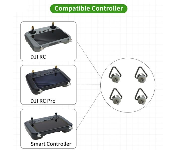 DJI RC / DJI RC Pro / RC 2 / DJI Smart Controller - háky na šňůrky (4ks)