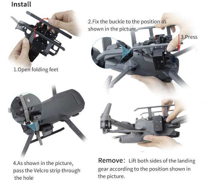 DJI Mavic 3 / Mavic 3 Classic - Závěsný systém a podvozek