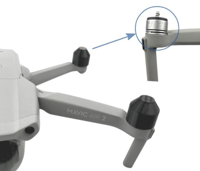 MAVIC AIR 2/2S - Ochranné kryty motorů (Black)