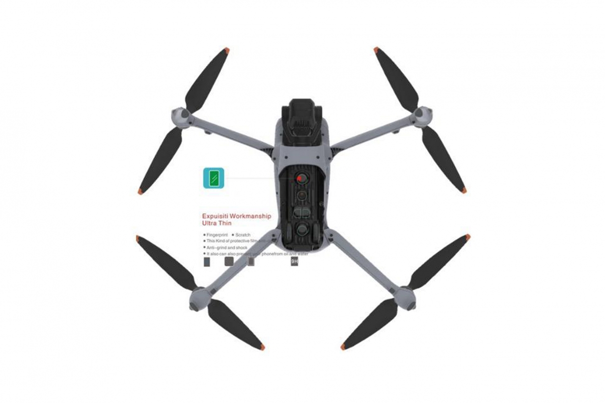 DJI AIR 3 - Skleněná ochrana objektivu a senzory