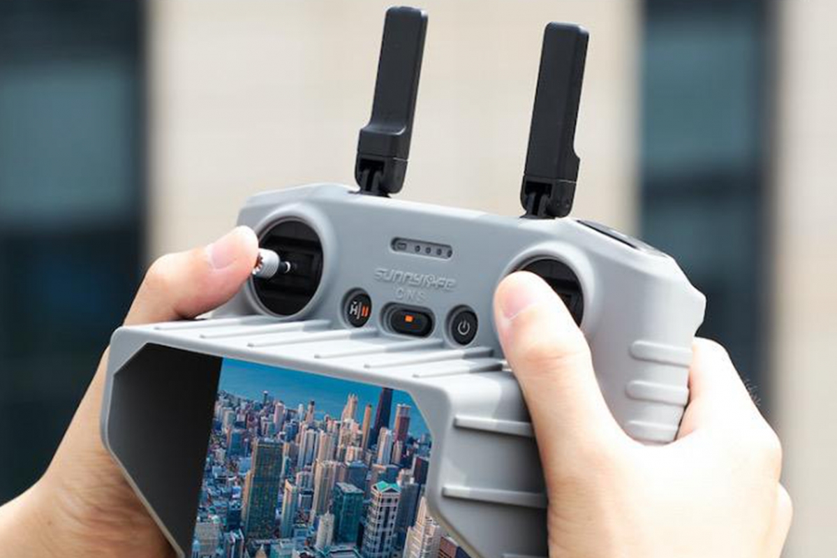 DJI RC 2 Controller - 2v1 Silikonová ochrana a sluneční clona (šedá)