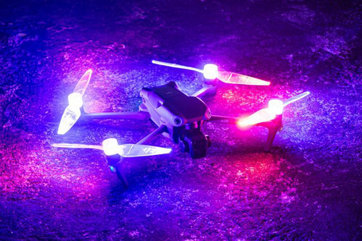 DJI Air 3 / Air 3S - LED flash vrtule (2 pár) (vč Aku)