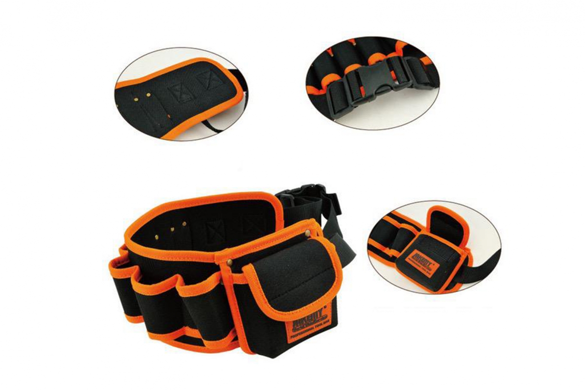 JAKEMY Voděodolná bederní brašna na nářadí