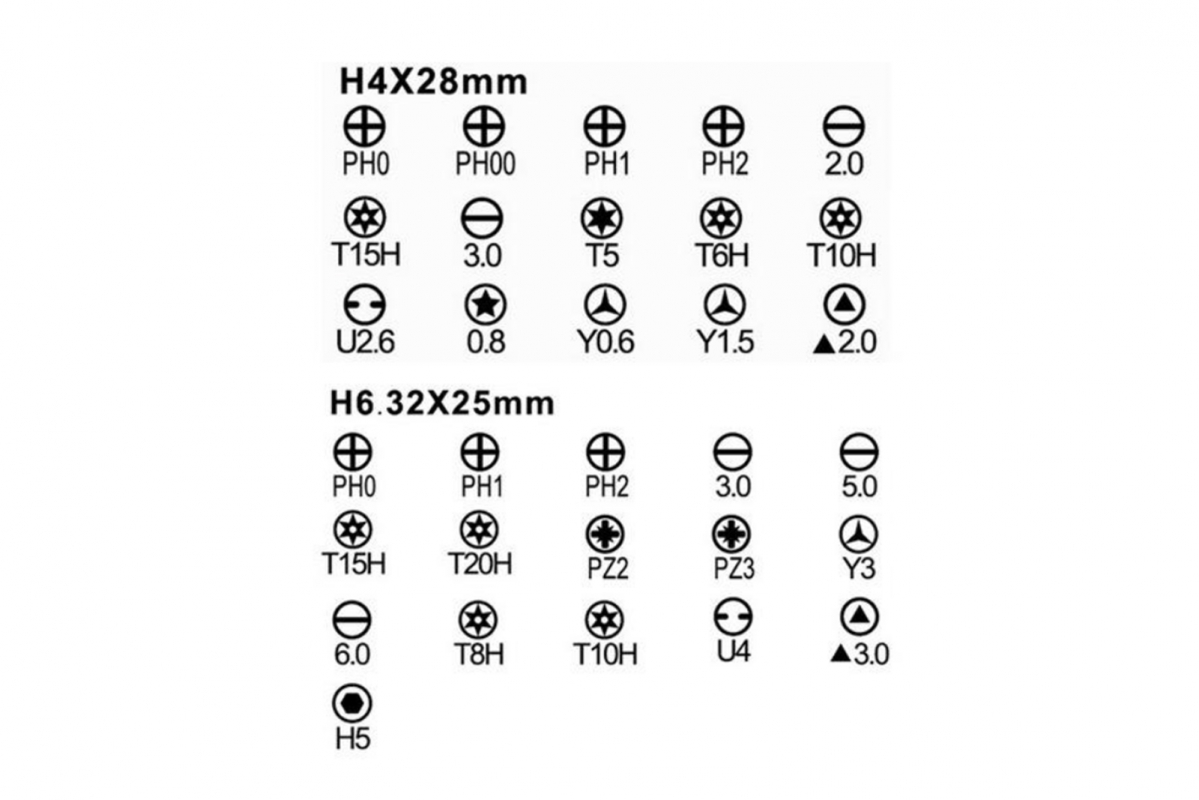 Sada dvouvrstvých elektrických šroubováků 41v1