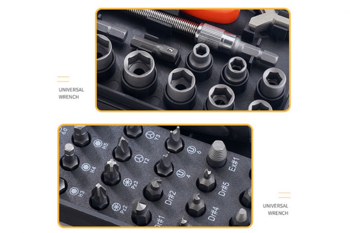 48v1 Dvouvrstvá sada ráčnových šroubováků