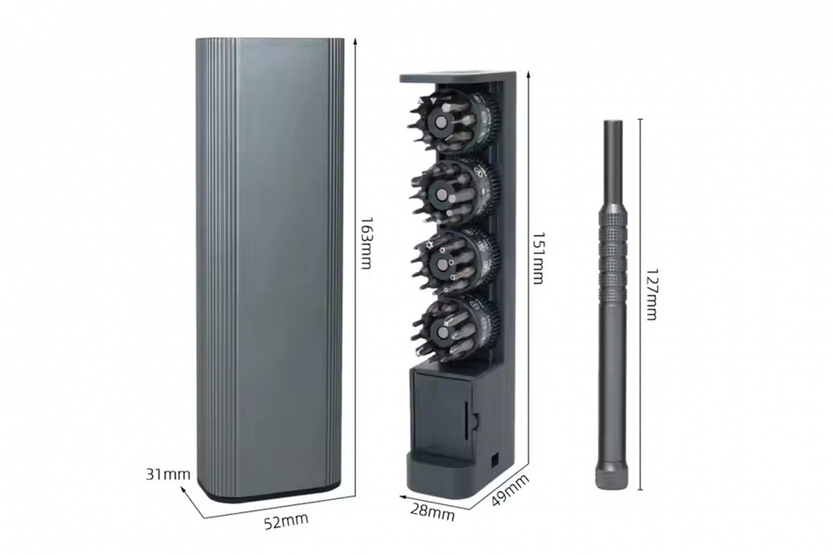 Sada šroubováků 44v1 s pouzdrem z hliníkové slitiny