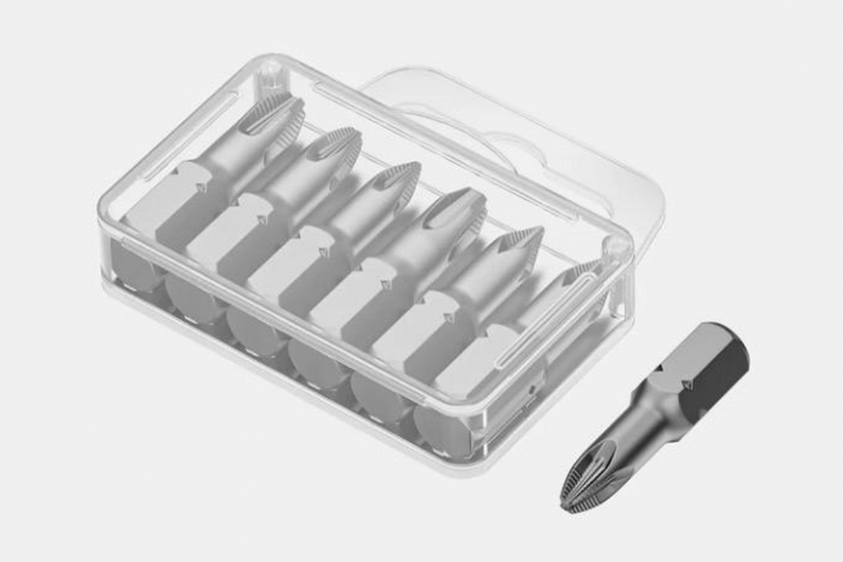 JAKEMY 6v1 protiskluzové krátké šroubovací bity