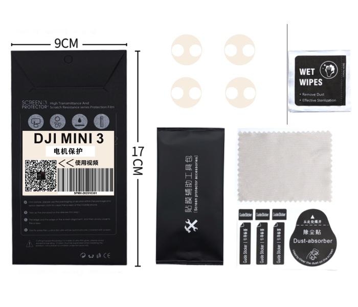 DJI MINI 3/4 Pro / Mini 2/SE - transparentní chrániče motoru