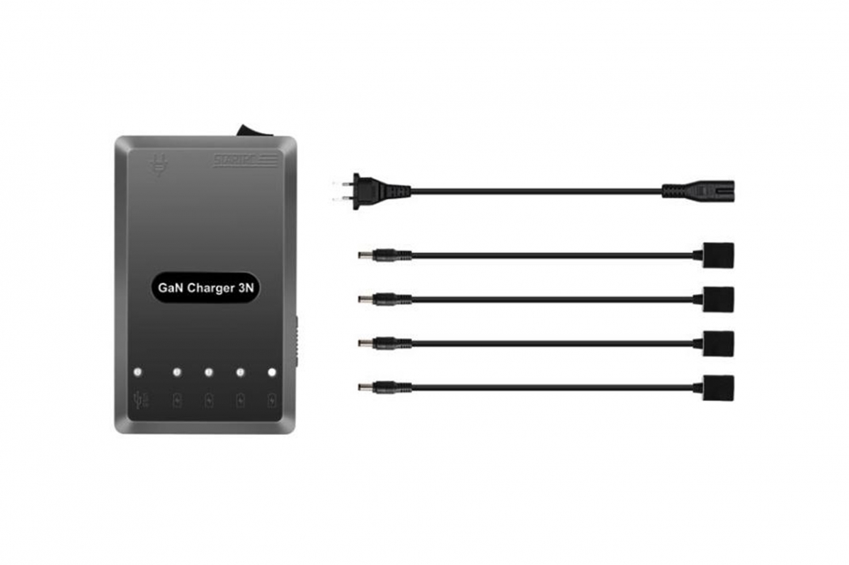 DJI MINI 3/4 - 6v1 GaN nabíječka baterií s režimem 60% úložiště