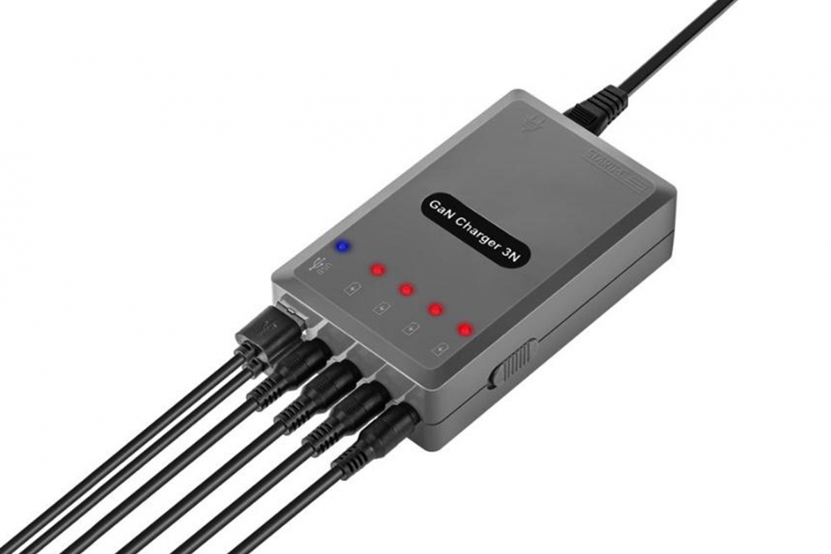 DJI MINI 3/4 - 6v1 GaN nabíječka baterií s režimem 60% úložiště