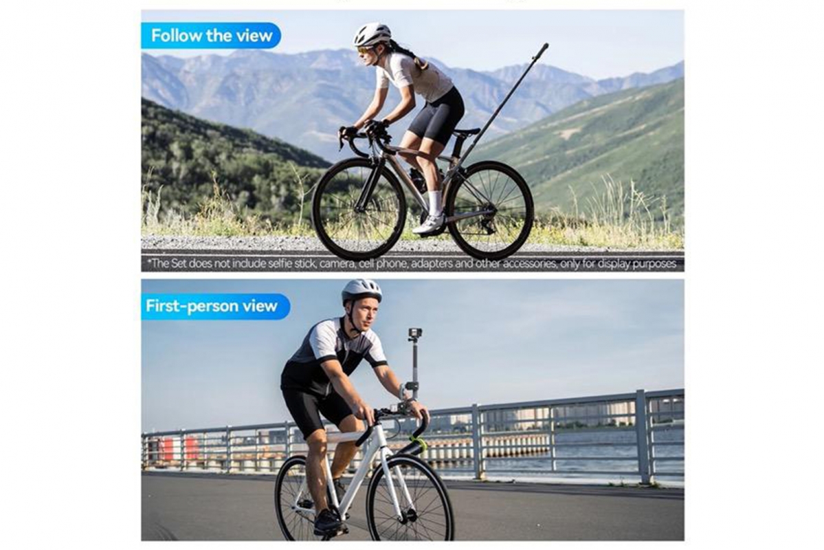 TELESIN - Dvojitá montáž držákem na kola