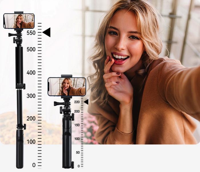 TELESIN - vylepšený multifunkční skládací třícestný stativ