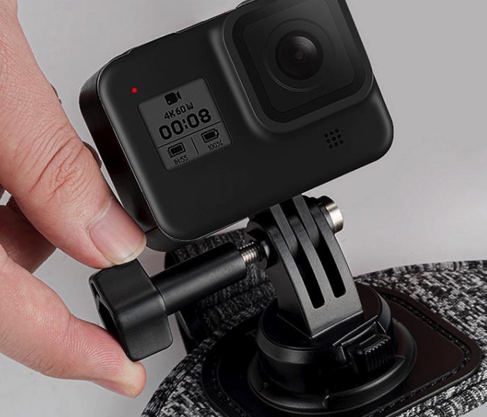 Hlavový pásek pro dvě akční kamery