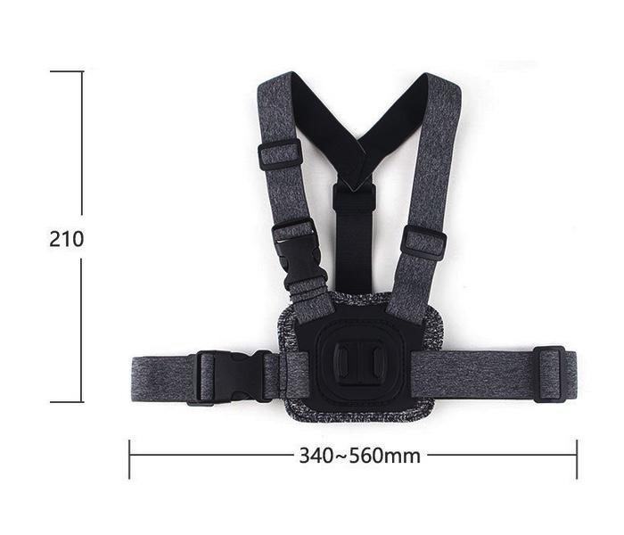 Nastavitelný vylepšený hrudní pás pro akční kamery
