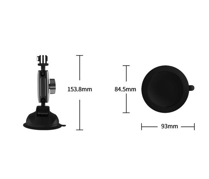 360° přísavný držák z hliníkové slitiny pro akční kamery