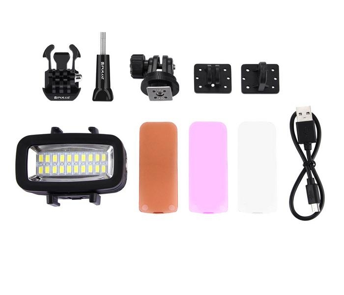 PULUZ - Podvodní LED osvětlení pro DJI Osmo série a GoPro