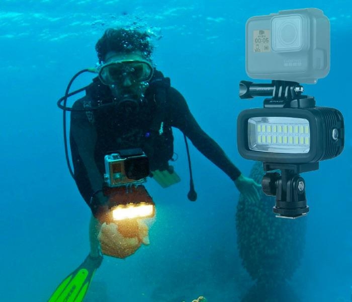 PULUZ - Podvodní LED osvětlení pro DJI Osmo série a GoPro