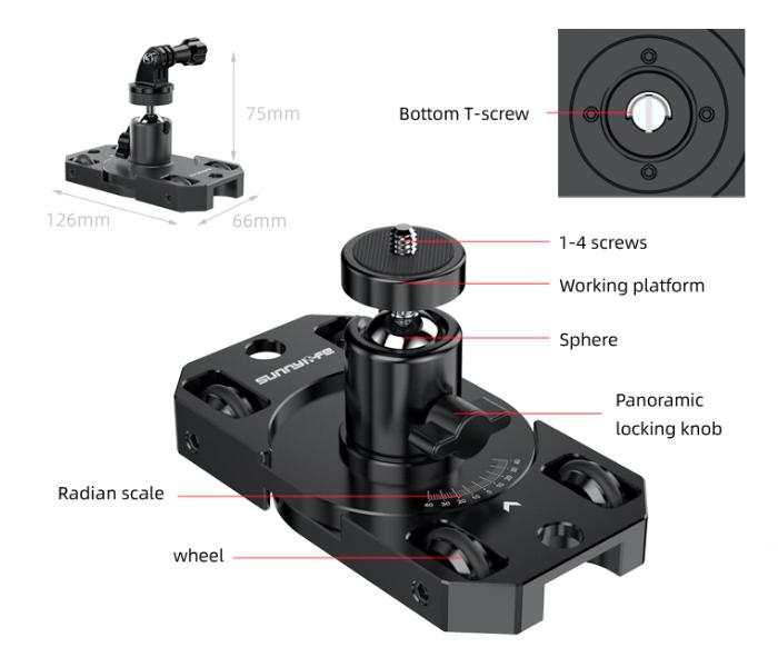 DJI Osmo - CNC kamerový vozík