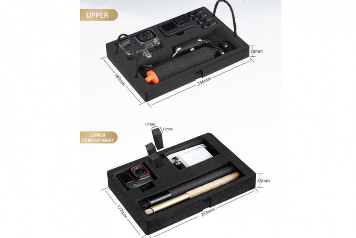 Univerzální dvouvrstvé vodotěsné pouzdro pro akční kamery