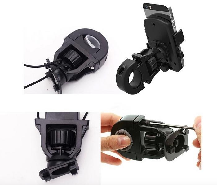 Držák smartphonu z ABS na řídítka