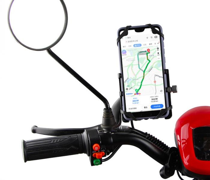 Držák na chytrý telefon z hliníkové slitiny s nabíječkou 12-48 V (typ 1)