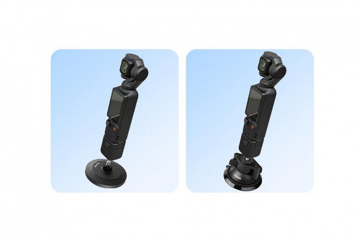 TELESIN - sada magnetického držáku a držáku do vozidla