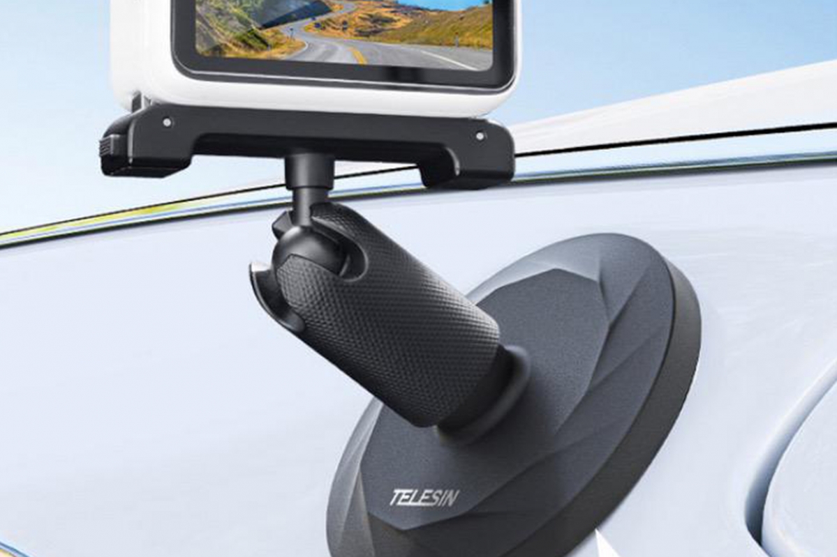 TELESIN - sada magnetického držáku a držáku do vozidla