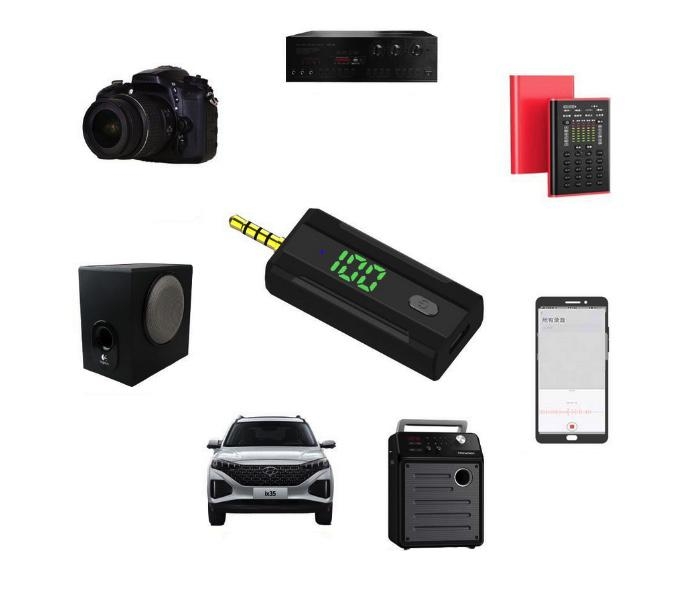 2v1 bezdrátový 3.5mm lavalier mikrofon pro fotoaparáty