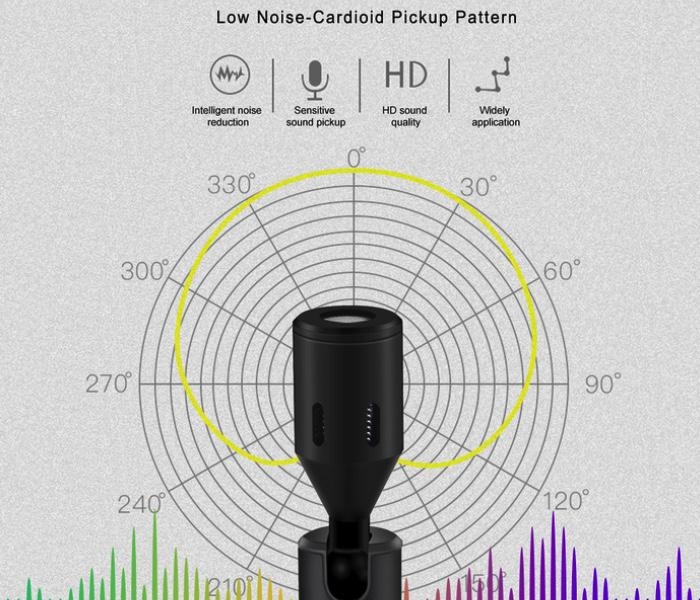 PULUZ - Všesměrový mikrofon pro mobilní telefony (Lightning)