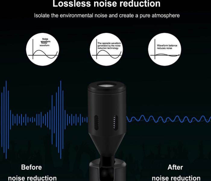 PULUZ - Všesměrový mikrofon pro mobilní telefony (Lightning)