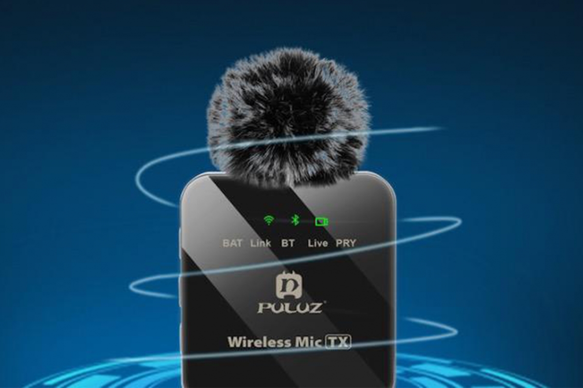 Bezdrátový klopový mikrofon 2,4 GHz Lightning (vč. Aku) (PULUZ)