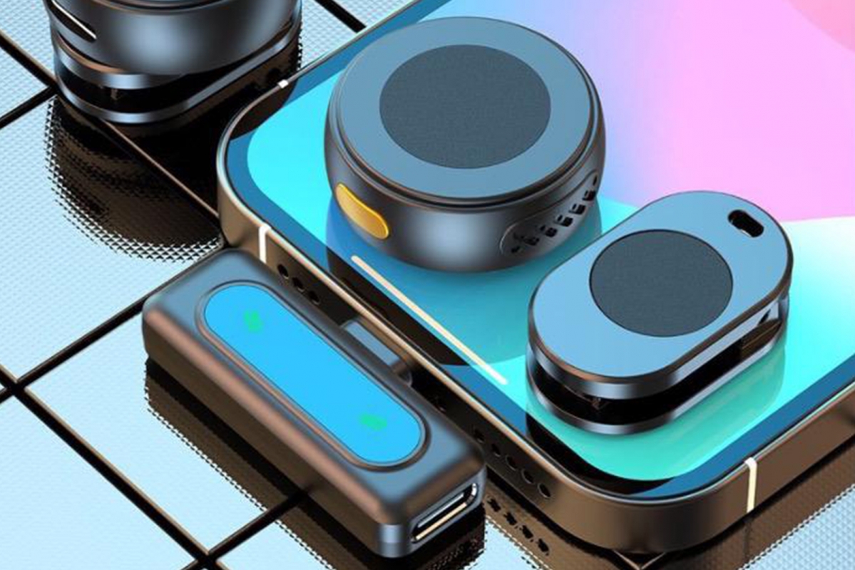 2v1 Lightning všesměrový magnetický 2,4GHz bezdrátový klopový mikrofon (vč Aku)