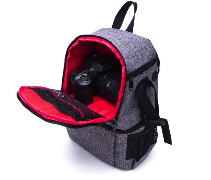 Dvouvrstvý batoh na fotoaparát (černá)